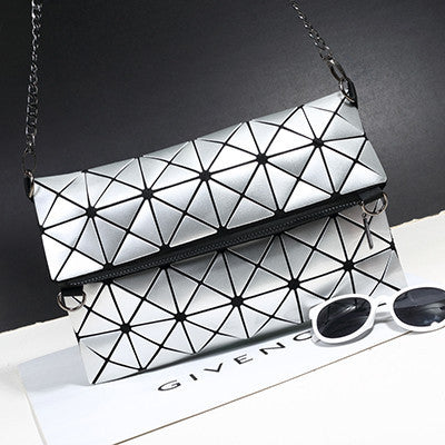Fashion Handbag Diamond Quilted Shoulder Bag Chain Fold Over Women Bag