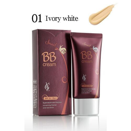 Yilianga snail bb cream Face Care Foundation Base Makeup  Snail BB CC Cream Perfect Cover Facial Whitening & Concealer  50ml