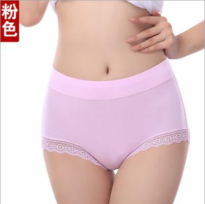 AQ193 Women Briefs Hight Waist Sexy Panty Lace Underwear Cuecas Modal Women Intimates Panties Plus Size Underpants