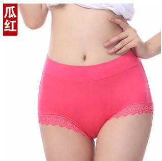 AQ193 Women Briefs Hight Waist Sexy Panty Lace Underwear Cuecas Modal Women Intimates Panties Plus Size Underpants