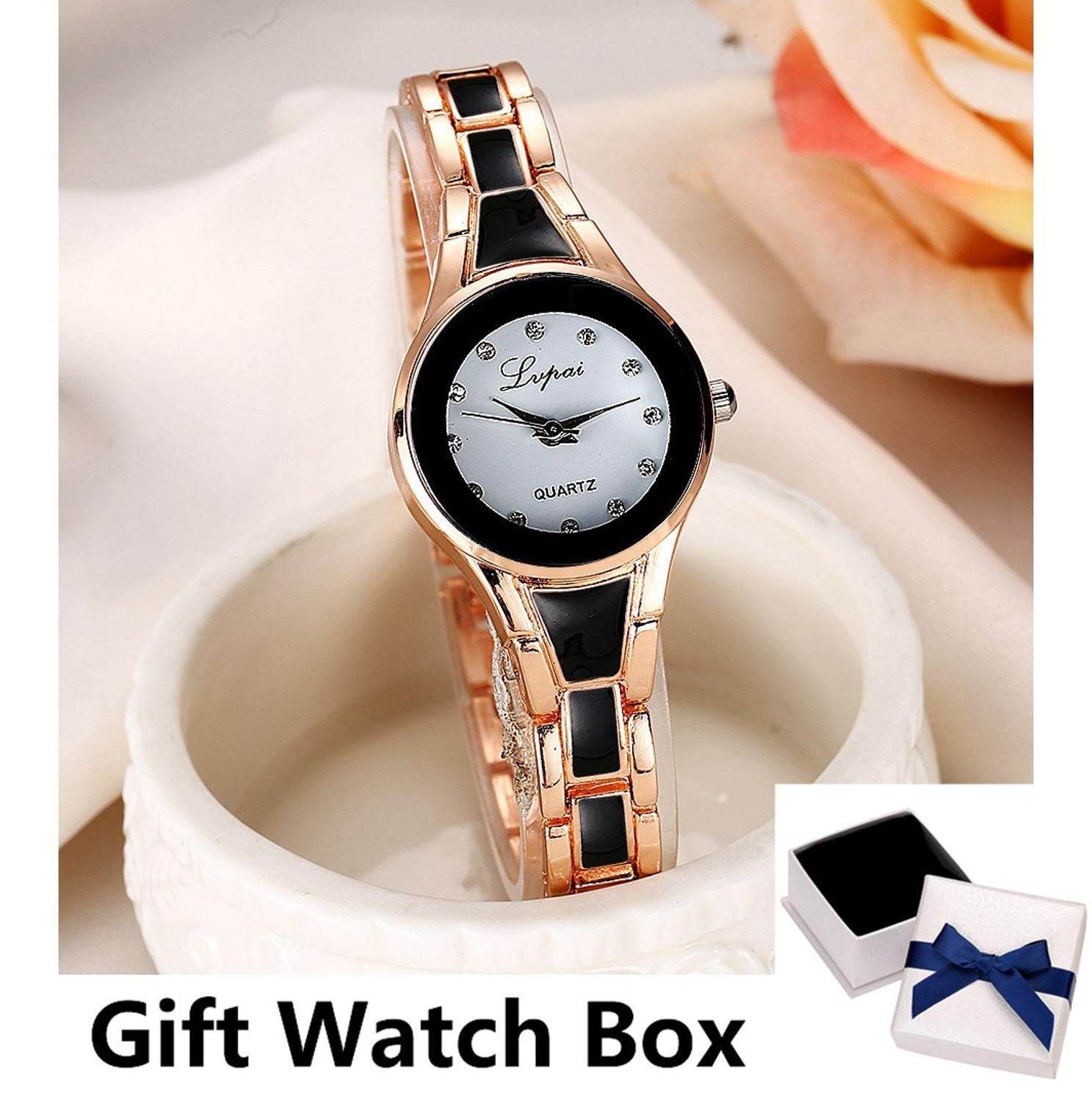Women Watches Rhombus Crystal Bracelet Gemstone Wristwatch