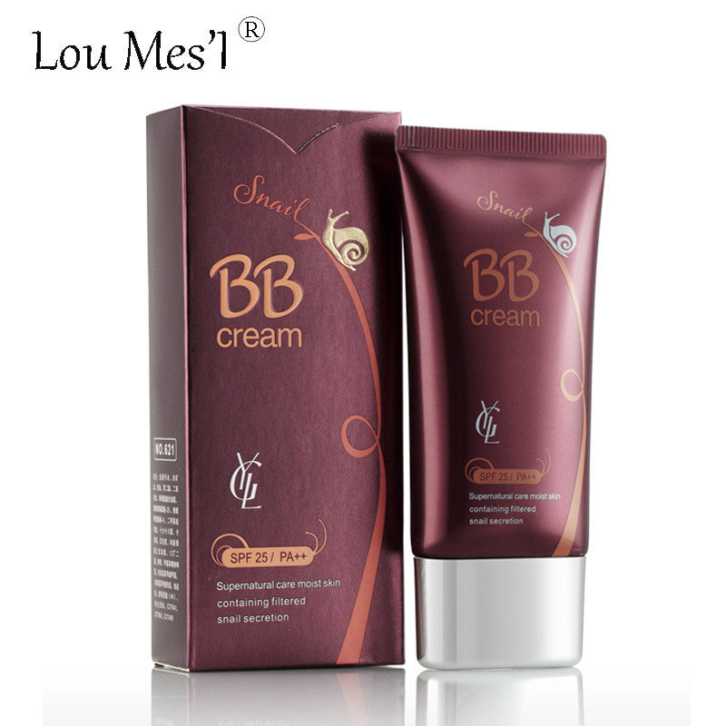 Yilianga snail bb cream Face Care Foundation Base Makeup  Snail BB CC Cream Perfect Cover Facial Whitening & Concealer  50ml