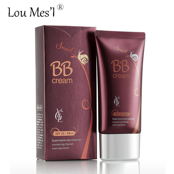 Yilianga snail bb cream Face Care Foundation Base Makeup  Snail BB CC Cream Perfect Cover Facial Whitening & Concealer  50ml