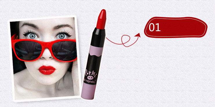 New Arrival high quality brand beauty lipstick waterproof long lasting lips cosmetics lipgloss maquiagem makeup red batom