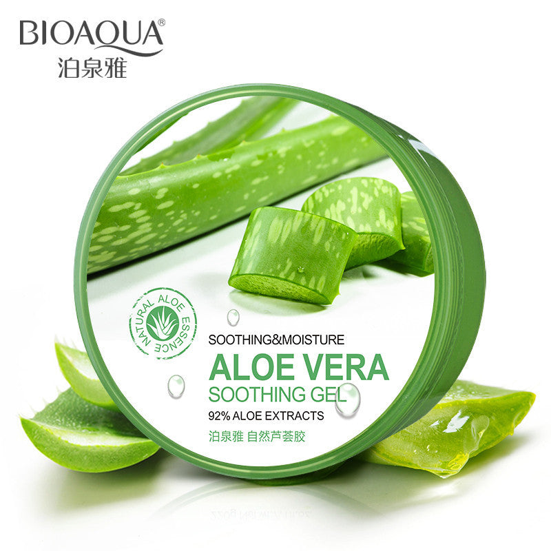BIOAQUA Natural Aloe Vera Smooth Gel Acne Treatment Face Cream for Hydrating Moist Repair After Sun Free Shipping