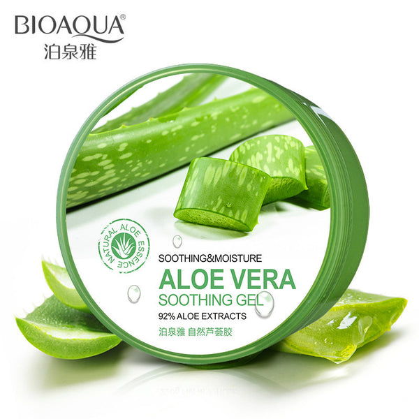 BIOAQUA Natural Aloe Vera Smooth Gel Acne Treatment Face Cream for Hydrating Moist Repair After Sun Free Shipping