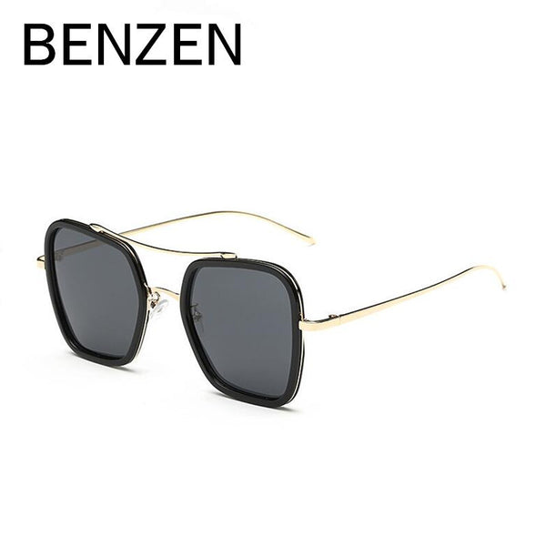 BENZEN Polarized Sunglasses Women Vintage Square Female Sun Glasses Colorful UV Ladies Shades Accessories With Case 6181