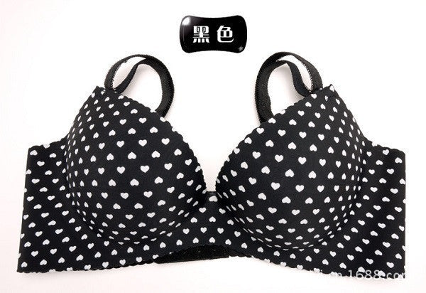 Seamless One-Piece Printing Bra Plus Size Underwear Set Push Up Brassiere Women Bra Sets BS187