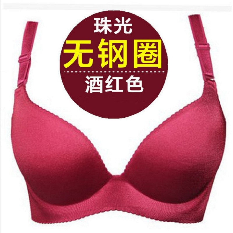 Seamless One-Piece Printing Bra Plus Size Underwear Set Push Up Brassiere Women Bra Sets BS187