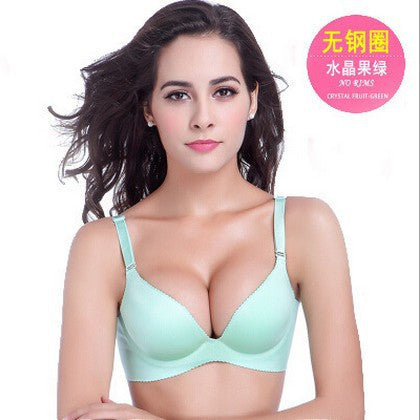 Seamless One-Piece Printing Bra Plus Size Underwear Set Push Up Brassiere Women Bra Sets BS187