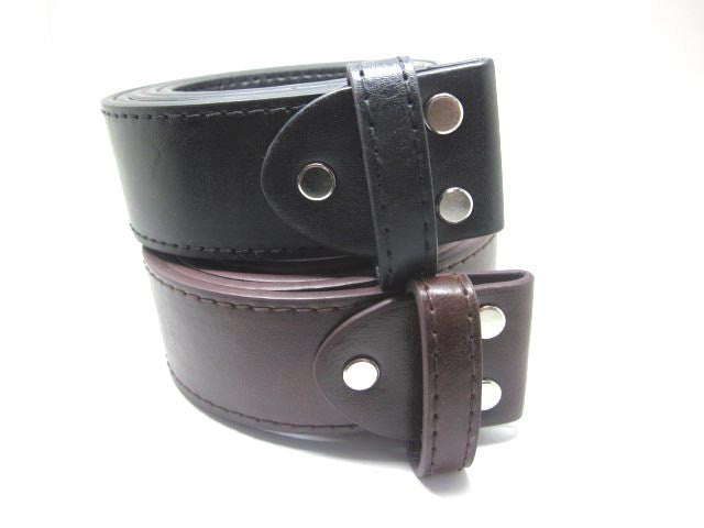 1.5"PU Belt Brown and Black Screw On Belt 115CMFree Shipping For Belt Buckle