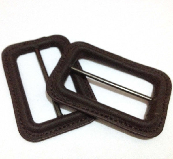 2016 Real Hot Sale Belt Buckles Metal 4pcs High Grade Dark Brown Bag Clothes Slider Buckles Accessory Leather Material 45*66mm
