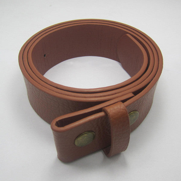 BuckleHome PU snap on belts for buckles with brown and black color with 4cm wideth free shipping