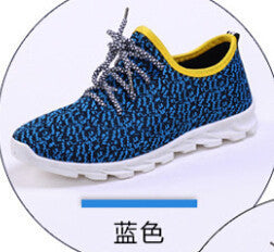Famous brand 2016 new autumn models sport coconut flat bottomed shoes Knit lace men casual shoes trend plus size 39-44 yeezies