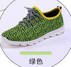 Famous brand 2016 new autumn models sport coconut flat bottomed shoes Knit lace men casual shoes trend plus size 39-44 yeezies