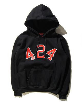 424 Letters Print Hooded  Hip Hop Yeezys Harajuku 424  Hoodies  Assassin Creed Off White Hip Hop Hoodies Men 2016 New Arrival