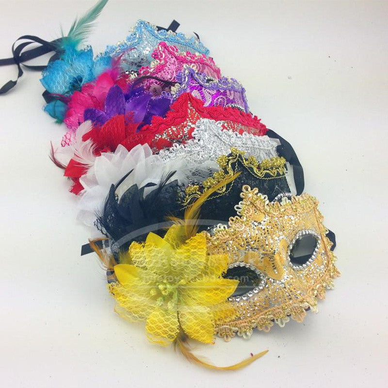 Hot selling Lace Feather eye mask ,Holloween Out Eye Mask Upper Face Veil Mask Sexy