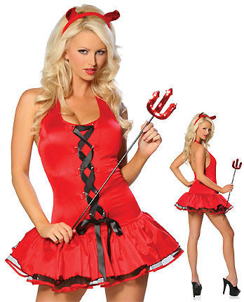 Hot Sexy Girl Fancy Dress Red Devil Costume ML9026 Holloween Costumes