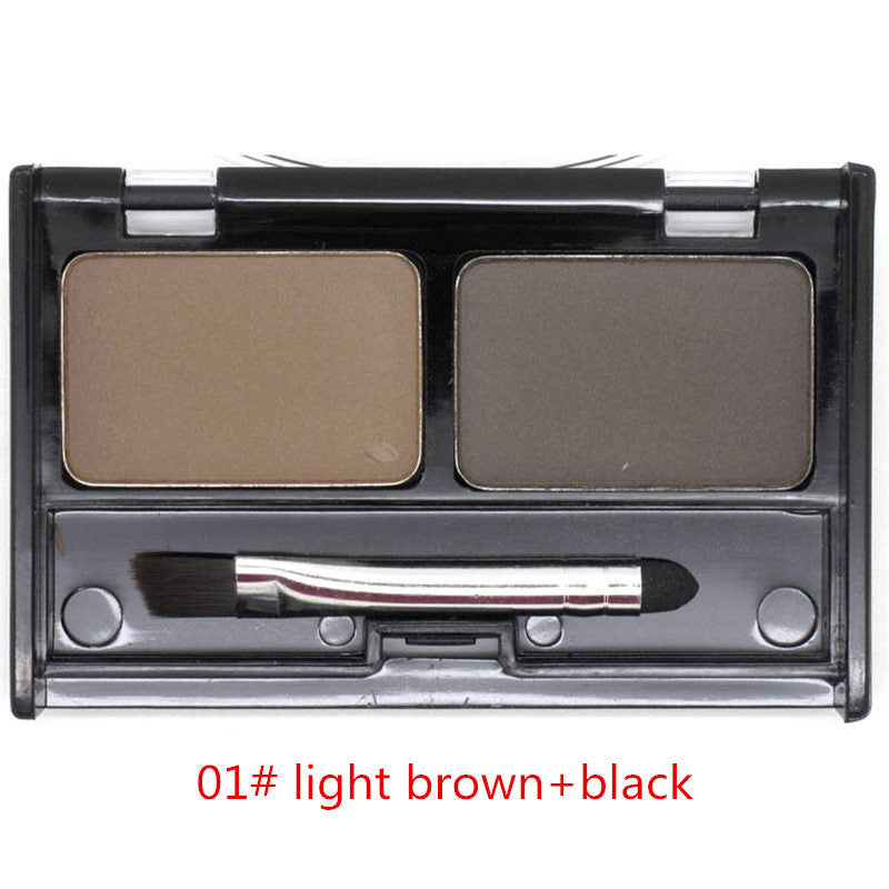 Eye Brow Makeup Cosmetics Cold Color Waterproof Eyebrow Cake Powder Palette,Eye Shadow Eyebrow Enhancer with Brush