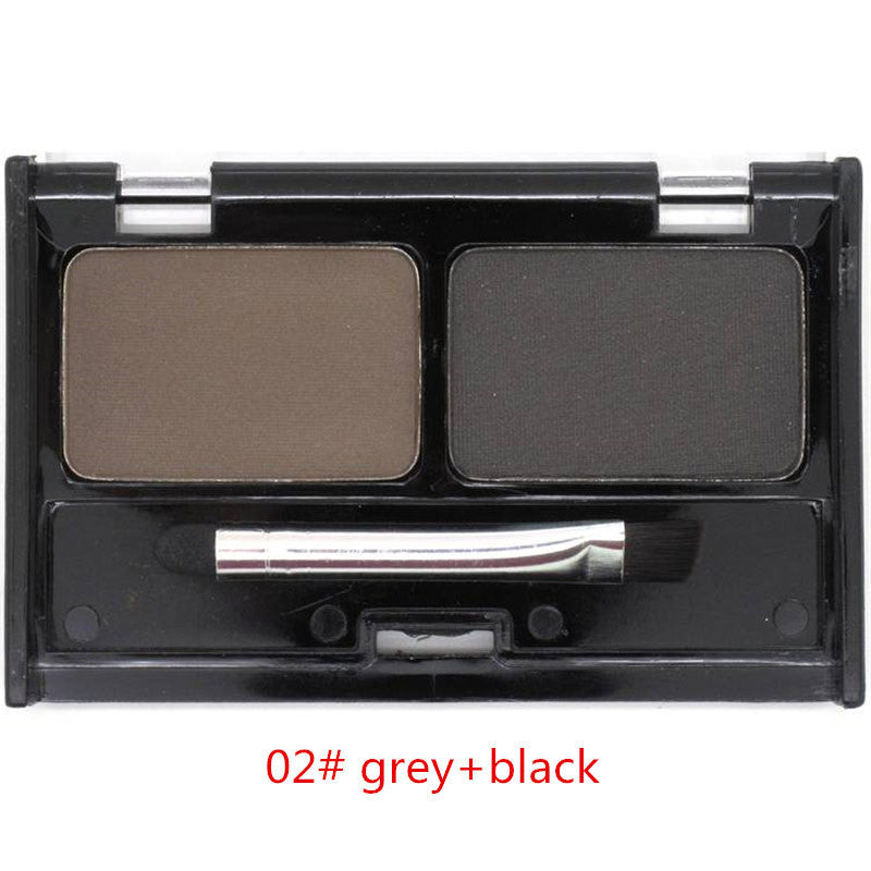 Eye Brow Makeup Cosmetics Cold Color Waterproof Eyebrow Cake Powder Palette,Eye Shadow Eyebrow Enhancer with Brush
