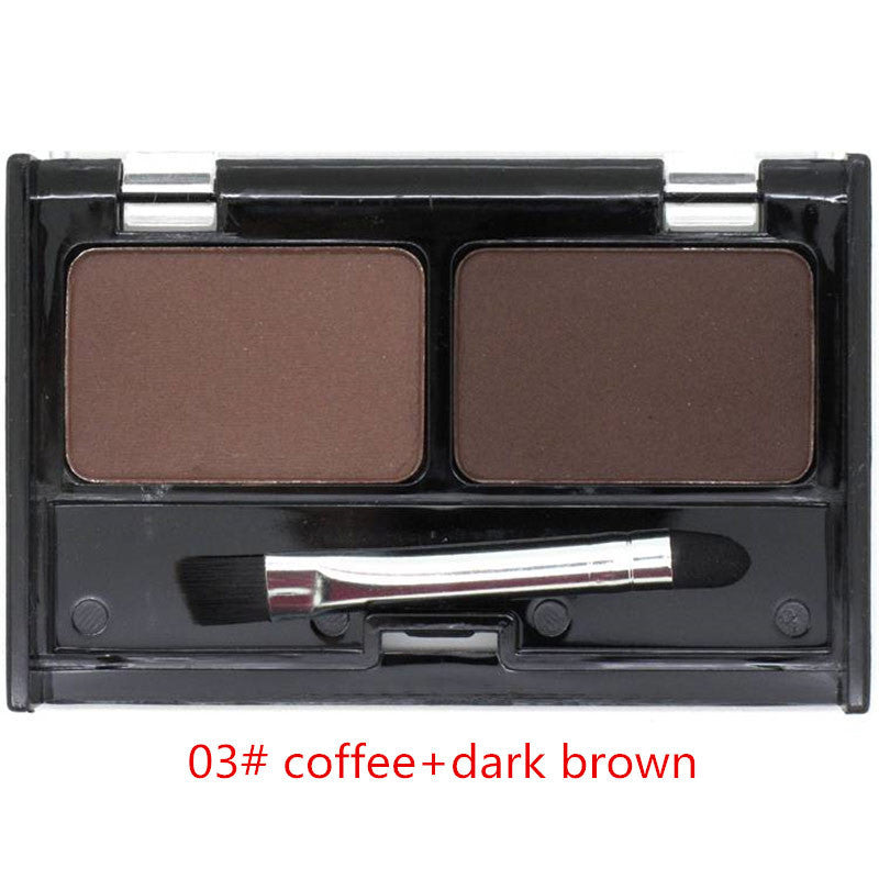 Eye Brow Makeup Cosmetics Cold Color Waterproof Eyebrow Cake Powder Palette,Eye Shadow Eyebrow Enhancer with Brush