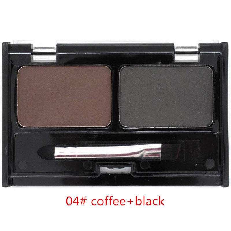 Eye Brow Makeup Cosmetics Cold Color Waterproof Eyebrow Cake Powder Palette,Eye Shadow Eyebrow Enhancer with Brush