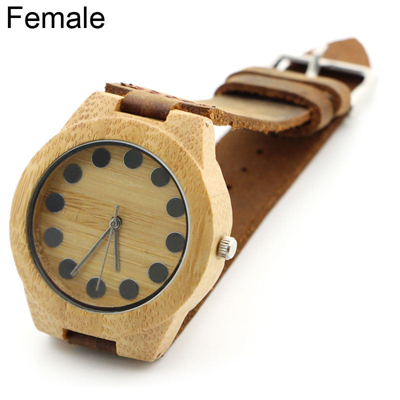 Carbonized Bamboo Wooden Watch Best For Gift
