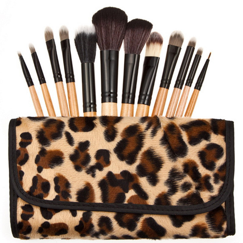 2016 New arrival 15 Colors Contour Face Cream + 12pcs Leopard Brushes