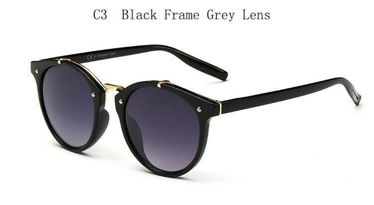 Brand Designer Eyewear UV400 Gradient Female Retro Sun Glasses