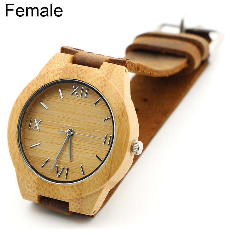 Carbonized Bamboo Wooden Watch Best For Gift