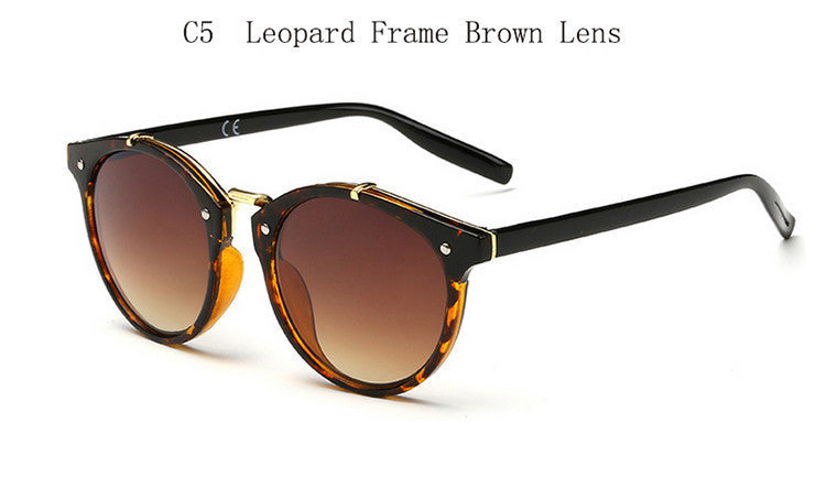 Brand Designer Eyewear UV400 Gradient Female Retro Sun Glasses