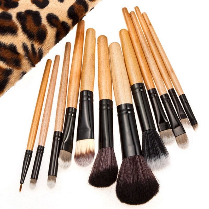 2016 New arrival 15 Colors Contour Face Cream + 12pcs Leopard Brushes