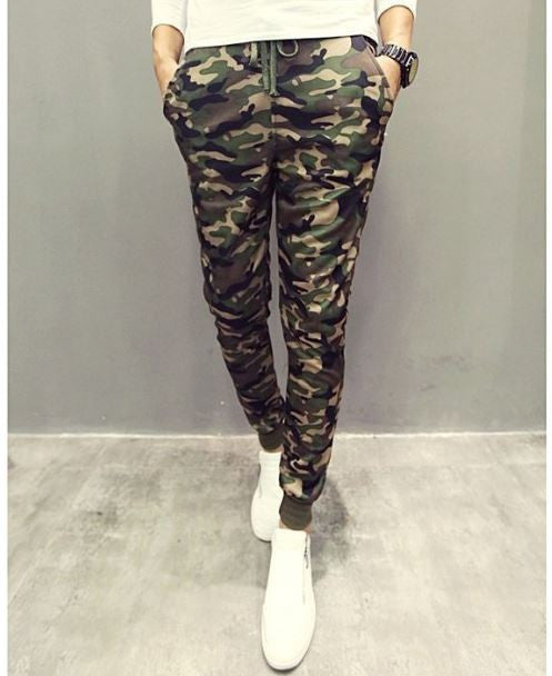 Euro Size Mens Joggers Pants New Hip Hop2016 Men Pants Camouflage Pencil Pants Skinny Sport Sweatpants Trousers Man Camo Joggers