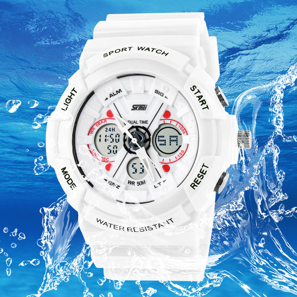 shock digital analog watches men women LED electronic Day 50m dive army G type sport watch relogio masculino feminino lady white