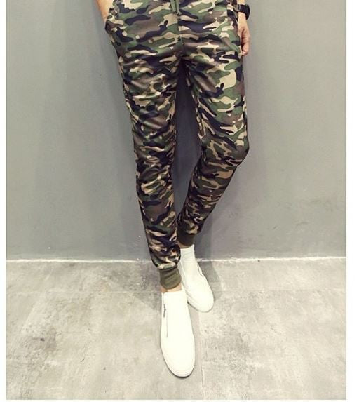 Euro Size Mens Joggers Pants New Hip Hop2016 Men Pants Camouflage Pencil Pants Skinny Sport Sweatpants Trousers Man Camo Joggers