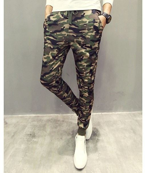 Euro Size Mens Joggers Pants New Hip Hop2016 Men Pants Camouflage Pencil Pants Skinny Sport Sweatpants Trousers Man Camo Joggers