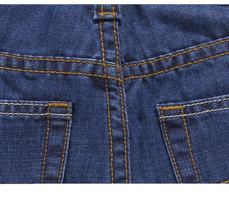 2016 summer thin denim trousers male straight denim shorts jean men plus size short jeans knee-length pants brand casual jeans
