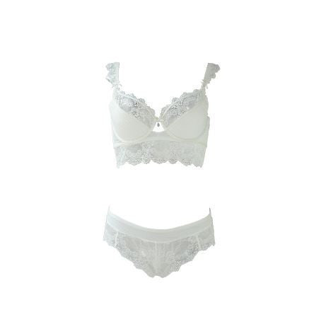 Women's Sexy Bra Set Ultra-thin Red Lace Bra Brief Sets Plus size Brassiere Push up Bra and Panties Female Underwear Set