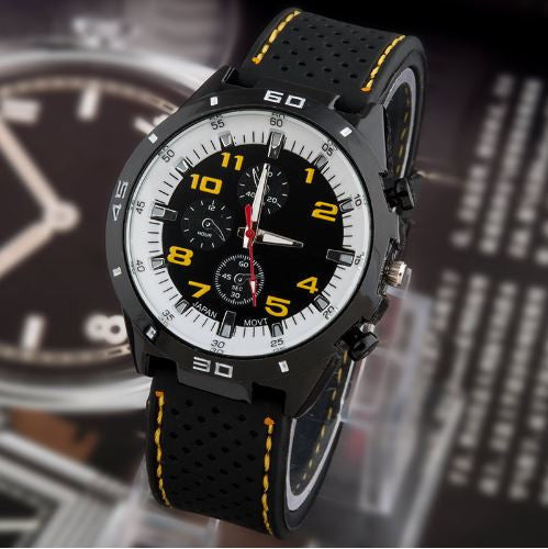 2016 new Casual Quartz watch men military Watches sport Wristwatch Dropship Silicone Clock Fashion Hours