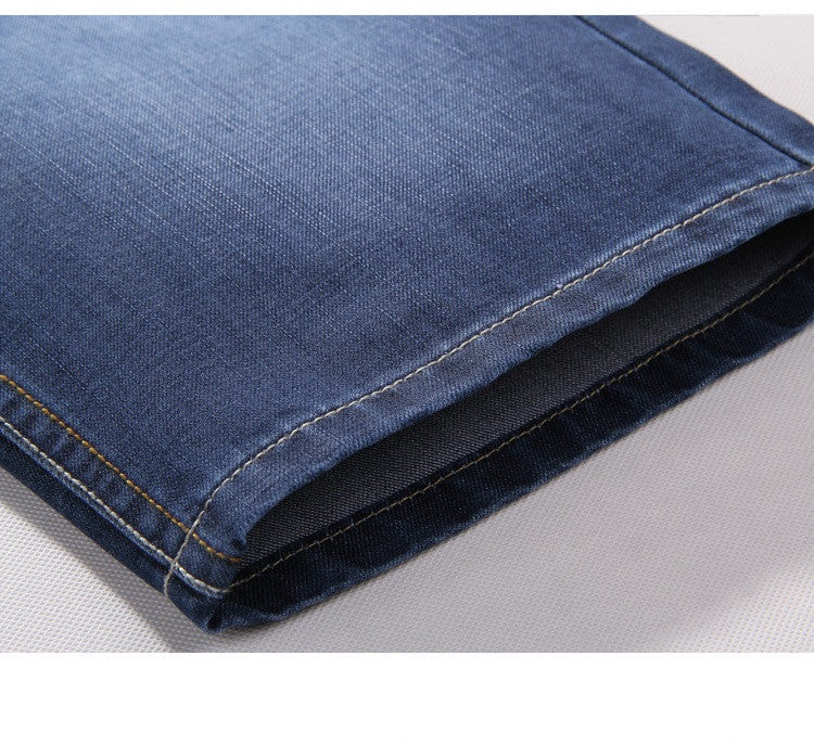 2016 summer thin denim trousers male straight denim shorts jean men plus size short jeans knee-length pants brand casual jeans