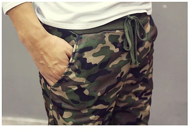 Euro Size Mens Joggers Pants New Hip Hop2016 Men Pants Camouflage Pencil Pants Skinny Sport Sweatpants Trousers Man Camo Joggers