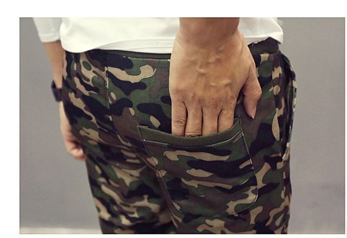 Euro Size Mens Joggers Pants New Hip Hop2016 Men Pants Camouflage Pencil Pants Skinny Sport Sweatpants Trousers Man Camo Joggers