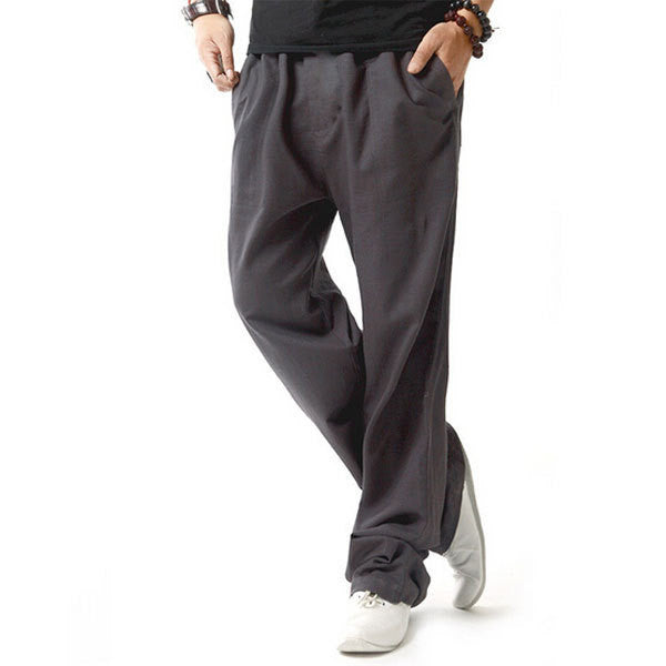 New Arrival Summer Linen Robe Super Ventilate Men Casual Wear Pants Comfort Big Size KZ0053